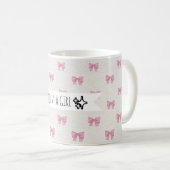 Bow pink Mug Koffiemok (Voorkant rechts)