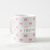 Bow pink Mug Koffiemok (Voorkant links)