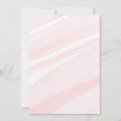 Bow Pink Save the date Baby shower Coquette Kaart (Achterkant)