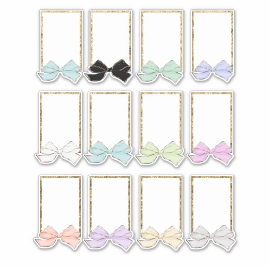 Bow Planner-Stickers Sticker (Voorkant)
