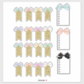 Bow Planner-Stickers Sticker (Vel)
