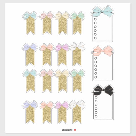 Bow Planner-Stickers Sticker (Vel)