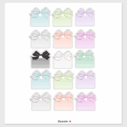 Bow Planner-Stickers Sticker (Vel)