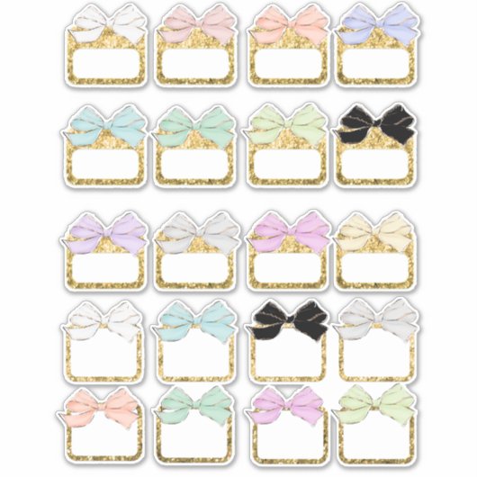 Bow Planner-Stickers Sticker (Voorkant)