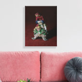 Bow porcelain figuur Winter, c.1760-63 Canvas Afdruk (Insitu (Woonkamer))