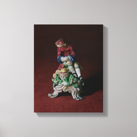 Bow porcelain figuur Winter, c.1760-63 Canvas Afdruk (Voorkant)
