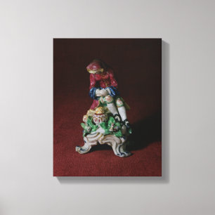 Bow porcelain figuur Winter, c.1760-63 Canvas Afdruk
