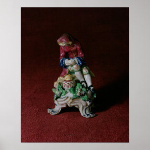 Bow porcelain figuur Winter, c.1760-63 Poster