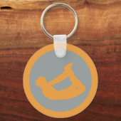 Bow Pose Yoga Sleutelhanger (Voorkant)