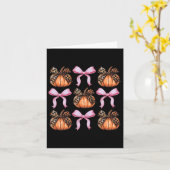 Bow Pumpkin Halloween Vrouwen Skeleton Spooky Seiz Kaart (Gele Bloem)