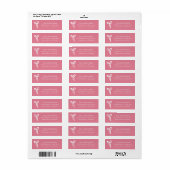 Bow Return Address Label (Full Sheet)