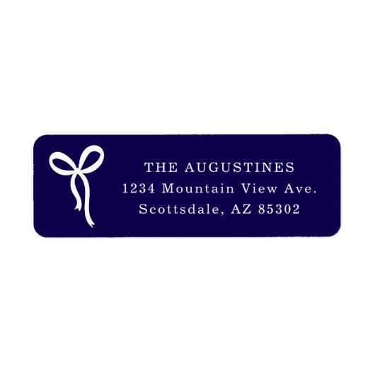 Bow Return Address Label (Voorkant)