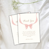 Bow Ribbon Baby shower Bedankkaart