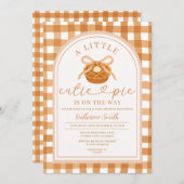 Bow Ribbon Cutie Pie is onderweg naar het Baby sho Kaart (Voorkant / Achterkant)