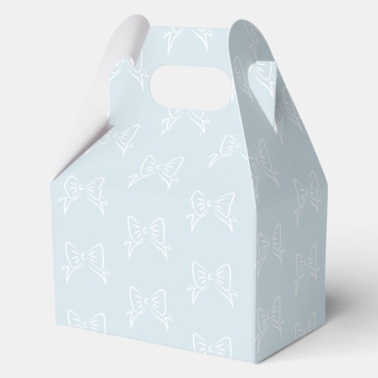 Bow Ribbon is een jongen Bedankdoosjes (Achterkant)