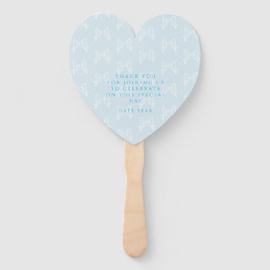 Bow Ribbon is een jongen Handwaaier (Achterkant)