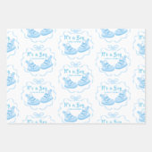 Bow Ribbon is een jongen Inpakpapier Vel (Voorkant 2)