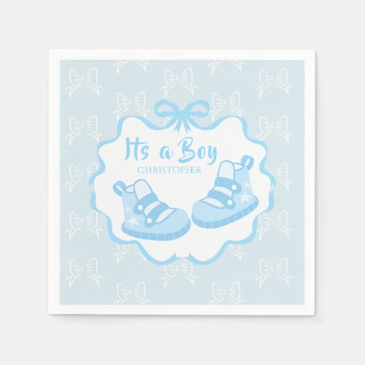 Bow Ribbon is een jongen Servet (Voorkant)