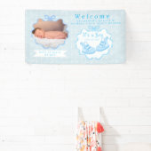 Bow Ribbon is een jongen welkom Spandoek (Insitu)