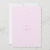 Bow Ribbon is een meisje Baby schoen Kaart (Achterkant)