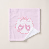 Bow Ribbon is een meisje Bad Handdoek (Wasdoekje)