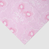 Bow Ribbon is een meisje roze Tissuepapier (Detail)