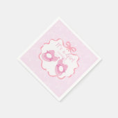 Bow Ribbon is een meisje Servet (Hoek)