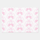 Bow Ribbon is een wit meisje Inpakpapier Vel (Voorkant)