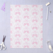 Bow Ribbon is een wit meisje Tissuepapier (Craft)