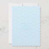 Bow Ribbon Its a Boy Baby Shoe Kaart (Achterkant)