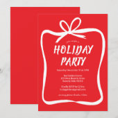 Bow Ribbon Lijst Vakantie Kerstfeest CUSTOM Kaart (Voorkant / Achterkant)