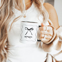 Bow Ribbon Mama Moederdag Mok Gift Voor Mam