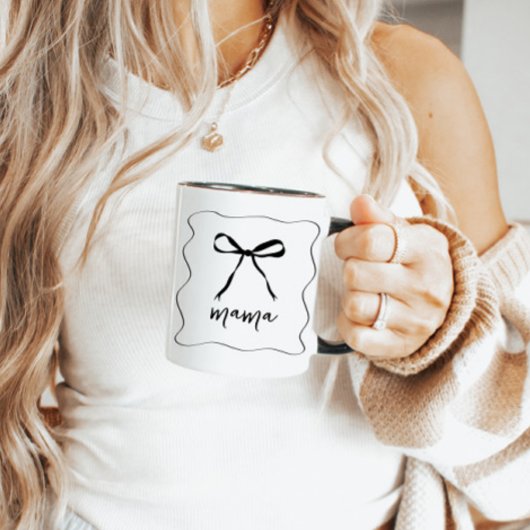 Bow Ribbon Mama Moederdag Mok Gift Voor Mam