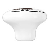 Bow Ribbon Nursery Baby Boy Keramische Knop (Zijkant)