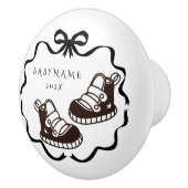 Bow Ribbon Nursery Baby Boy Keramische Knop (Rechts)