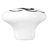 Bow Ribbon Nursery Baby Girl Keramische Knop (Zijkant)