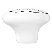 Bow Ribbon Nursery Baby Pram Keramische Knop (Zijkant)