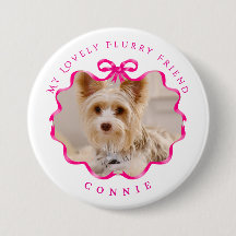 Bow Ribbon Pet Photo Red