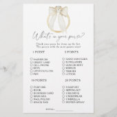 Bow Ring Vrijgezellenfeest Wat zit er in je portem (Voorkant)