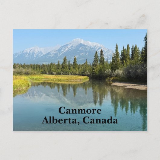 Bow River in Canmore Canada Briefkaart (Voorkant)