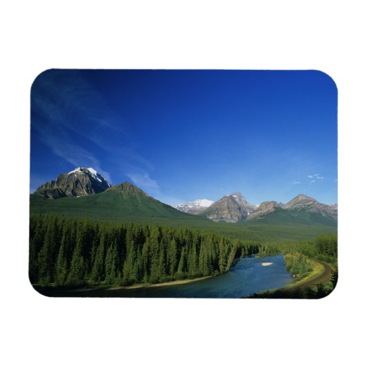Bow-rivier bij Nationaal park Banff in Alberta Magneet (Horizontaal)