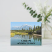 Bow-rivier in Canmore Canada Briefkaart (Staand voorkant)