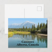 Bow-rivier in Canmore Canada Briefkaart (Voorkant / Achterkant)