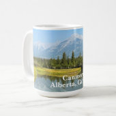 Bow-rivier in Canmore Canada Koffiemok (Voorkant links)