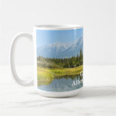 Bow-rivier in Canmore Canada Koffiemok (Links)