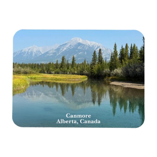 Bow-rivier in Canmore Canada Magneet (Horizontaal)