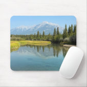 Bow-rivier in Canmore Canada Muismat (Met muis)