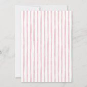 Bow Roze Vrachtwagen Pompoen 1e Verjaardag Streep  Kaart (Achterkant)