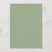 Bow Sage Green Details Qr code RSVP Informatiekaartje (Achterkant)