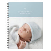 Bow & Scallops Journal - Blauw Notitieboek (Voorkant)